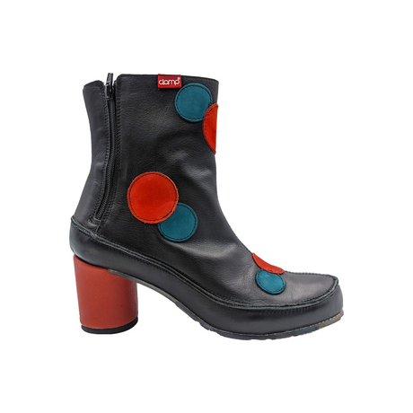 Clamp Chelby (Women) - Black/Chili/Cobalt Boots - Fashion - Mid Boot - The Heel Shoe Fitters