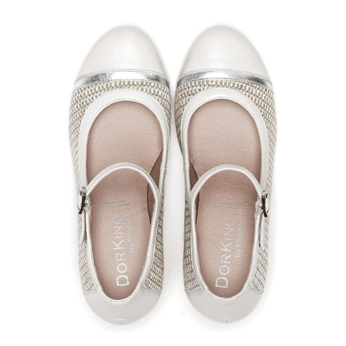 Dorking Rodin D8741 Heeled Mary Jane (Women) - Cream Dress-Casual - Heels - The Heel Shoe Fitters