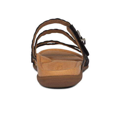 Aetrex Brielle Sandal (Women) - Black Sandal - Slide - The Heel Shoe Fitters