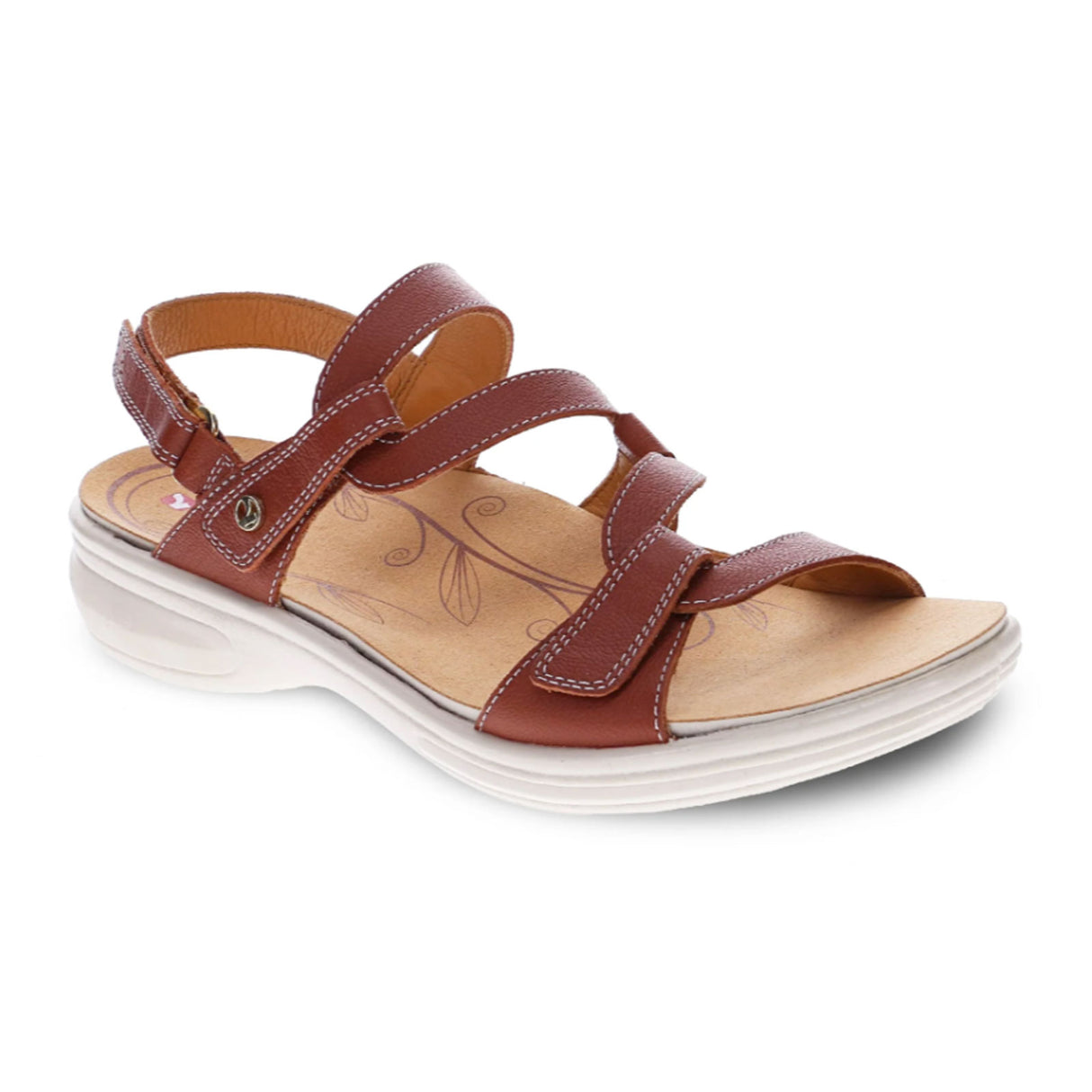 Revere Emerald Backstrap Sandal (Women) - Cognac Sandal - Heel/Wedge - The Heel Shoe Fitters
