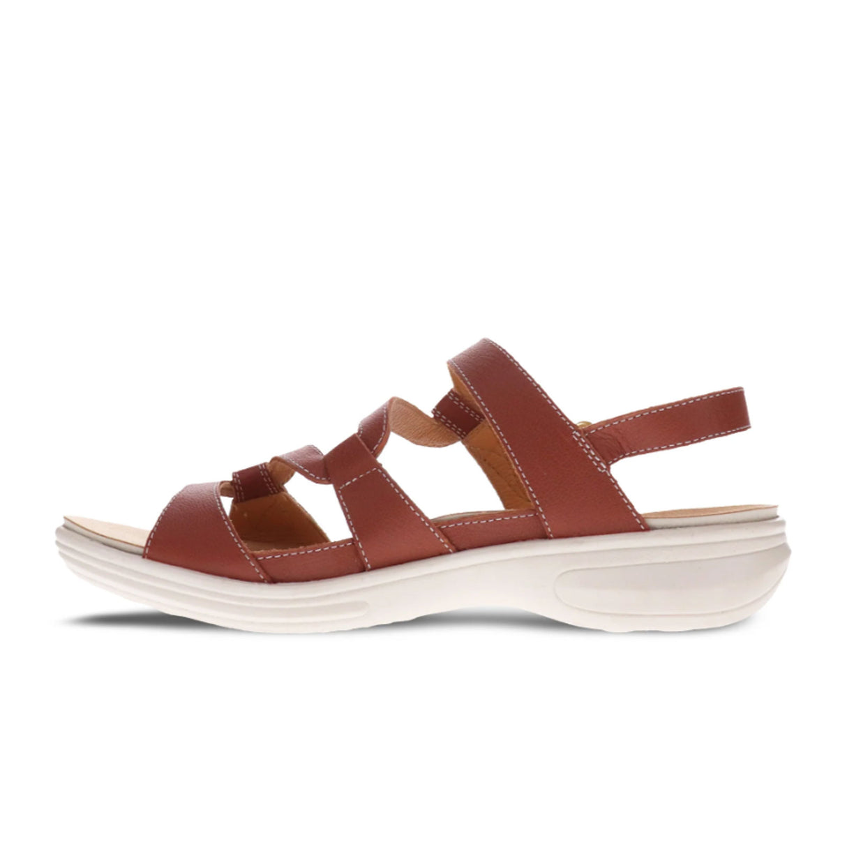 Revere Emerald Backstrap Sandal (Women) - Cognac Sandal - Heel/Wedge - The Heel Shoe Fitters