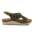 L'Artiste Erice (Women) - Taupe Multi Sandals - Backstrap - The Heel Shoe Fitters