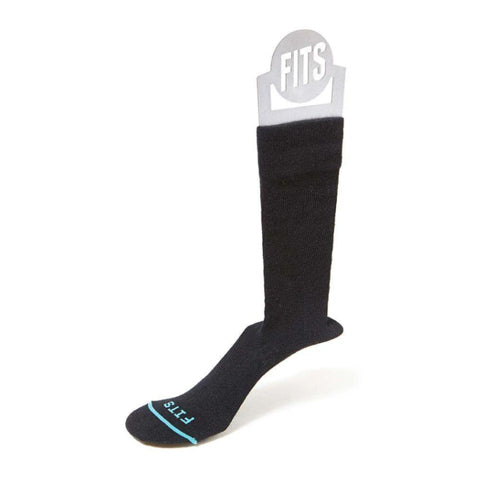 FITS F2019 Liner Crew Sock (Unisex) - Black Accessories - Socks - Performance - The Heel Shoe Fitters
