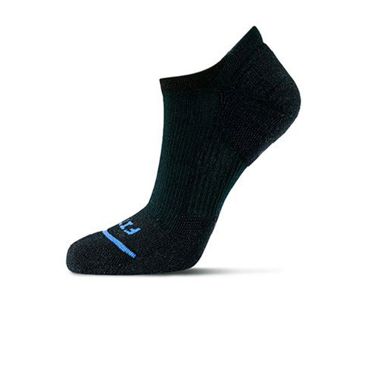 FITS F3200 Light Cushion Runner No Show Sock (Unisex) - Black Accessories - Socks - Lifestyle - The Heel Shoe Fitters