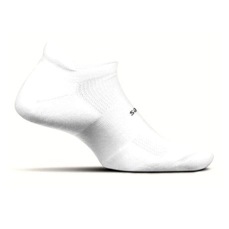 Feetures High Performance Ultra Light No Show Tab Sock (Unisex) - White Accessories - Socks - Performance - The Heel Shoe Fitters
