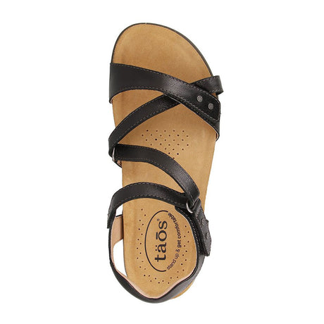 Taos Grand Z (Women) - Black Sandals - Backstrap - The Heel Shoe Fitters