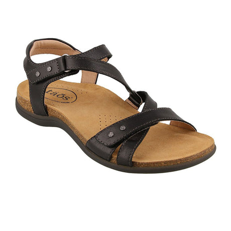 Taos Grand Z (Women) - Black Sandals - Backstrap - The Heel Shoe Fitters