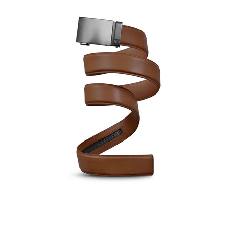 Mission Leather Belt (Men) - Gun Metal/Mocha Brown Leather Accessories - Belts - Leather - The Heel Shoe Fitters