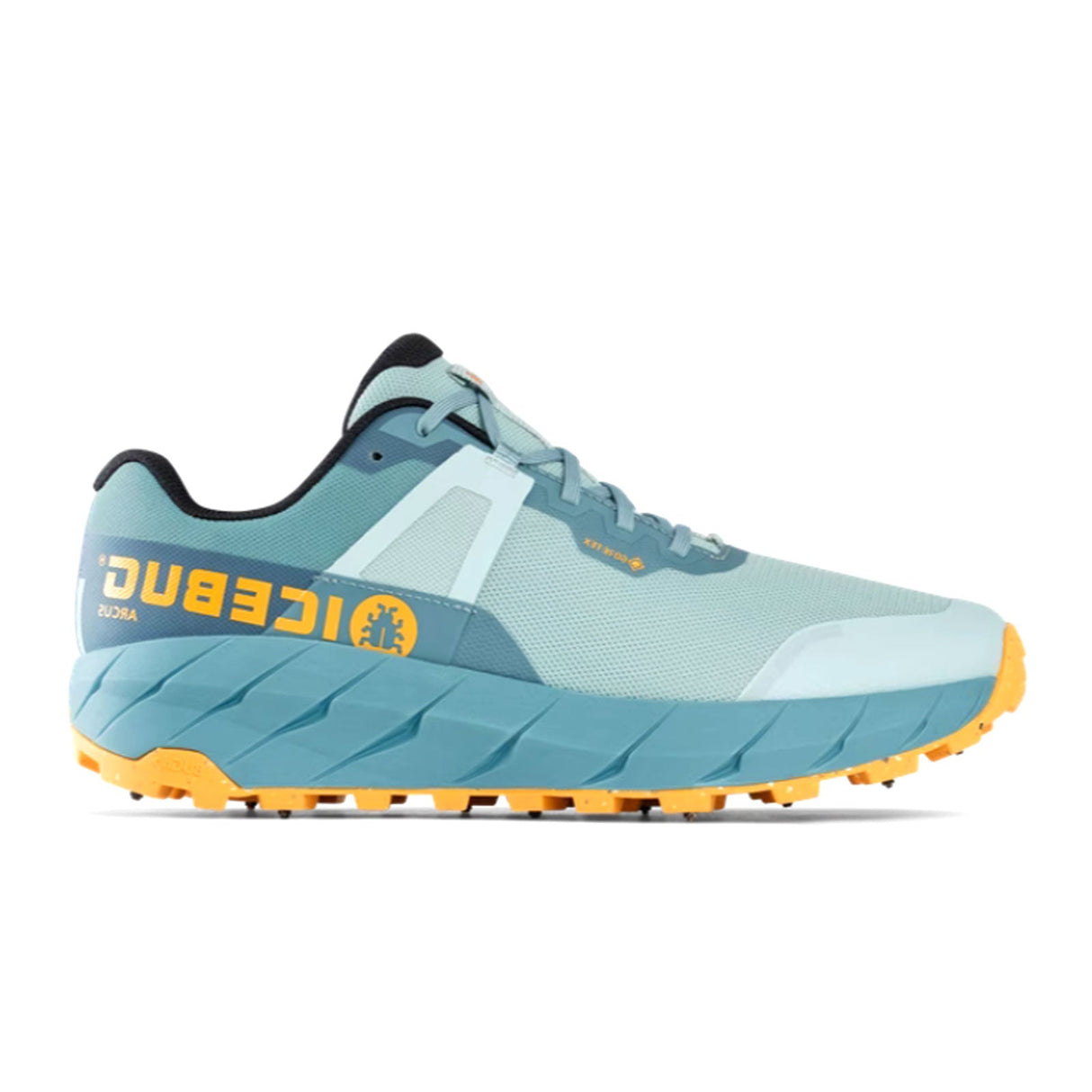 Icebug Arcus BUGrip GTX Hiking Shoe (Women) - CloudBlue with Studs Athetlic - Running - Trail - The Heel Shoe Fitters