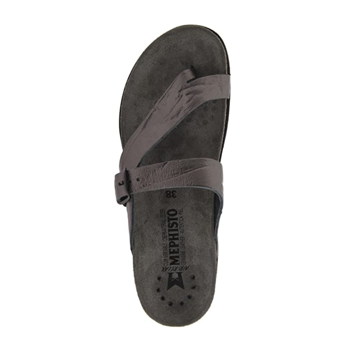 Mephisto Helen Sandal (Women) - Grey Etna Sandal - Thong - The Heel Shoe Fitters
