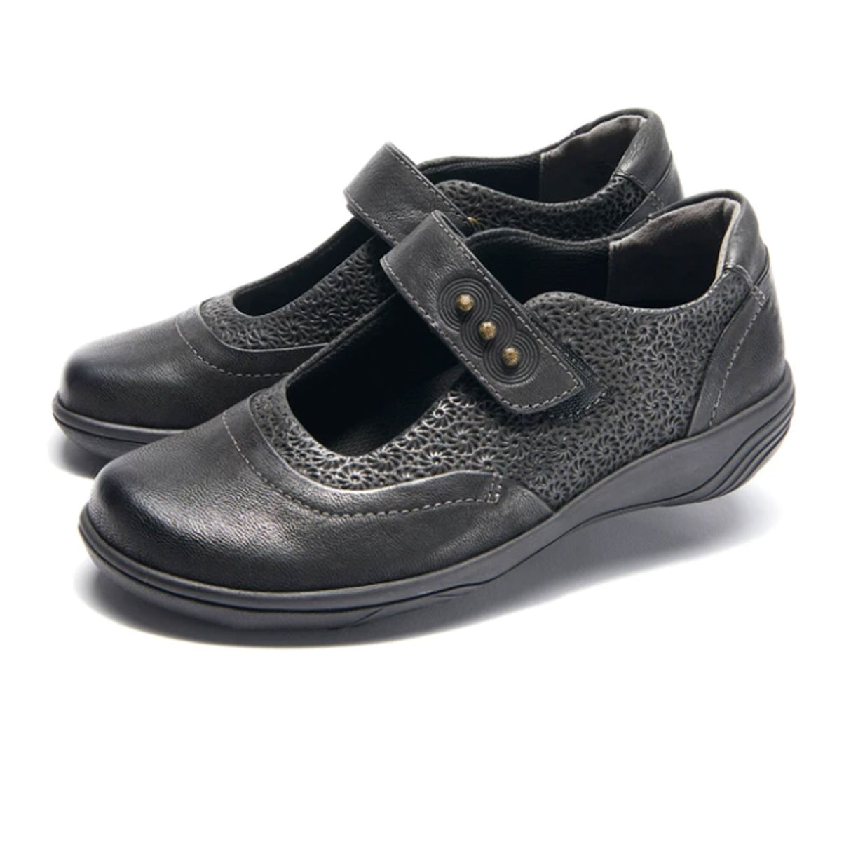 Halsa Aloe Mary Jane (Women) - Black Dress-Casual - Mary Janes - The Heel Shoe Fitters