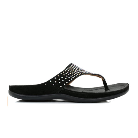 Strive Ibiza Sandal (Women) - Black Sandal - Thong - The Heel Shoe Fitters