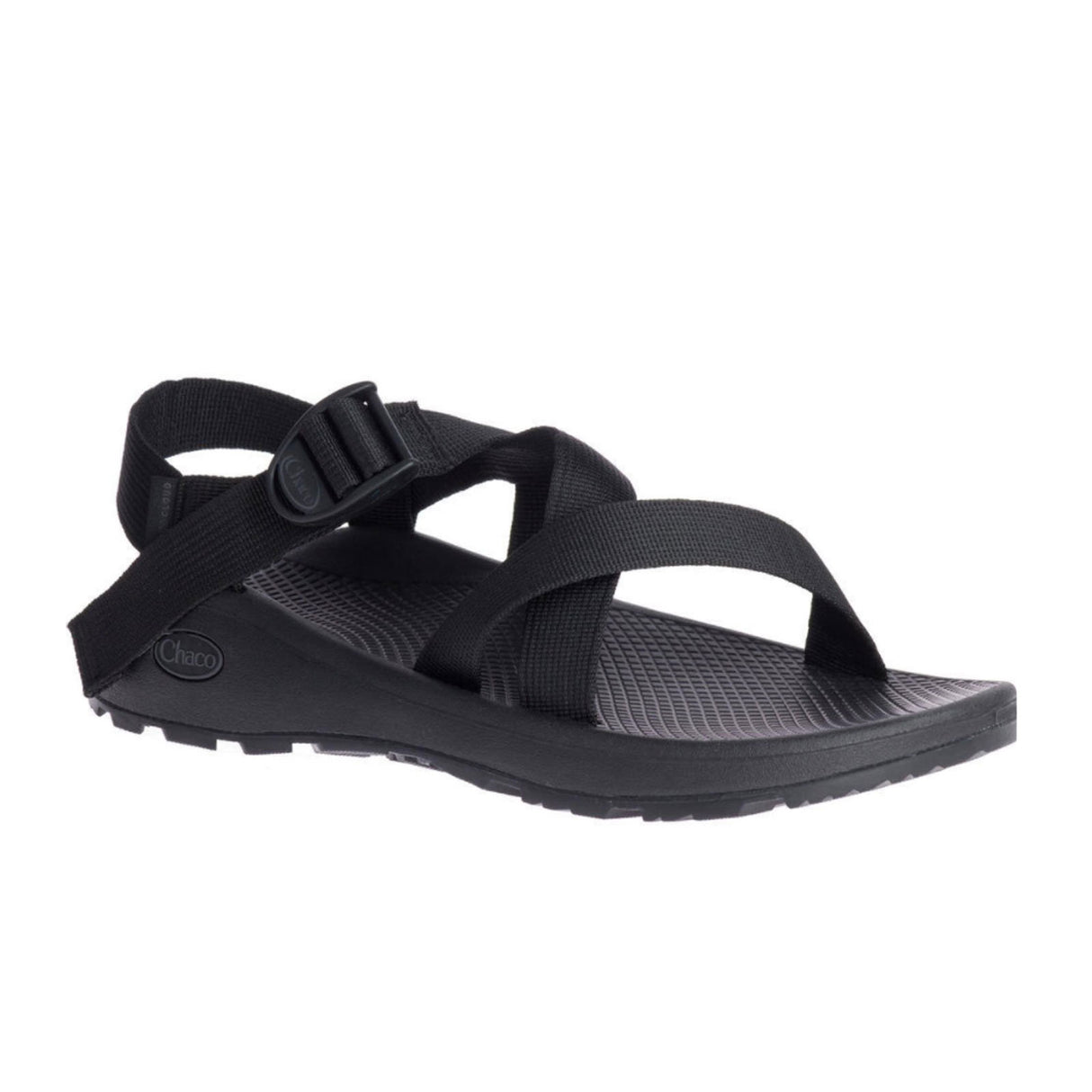 Chaco Z/Cloud (Men) - Solid Black Sandals - Active - The Heel Shoe Fitters