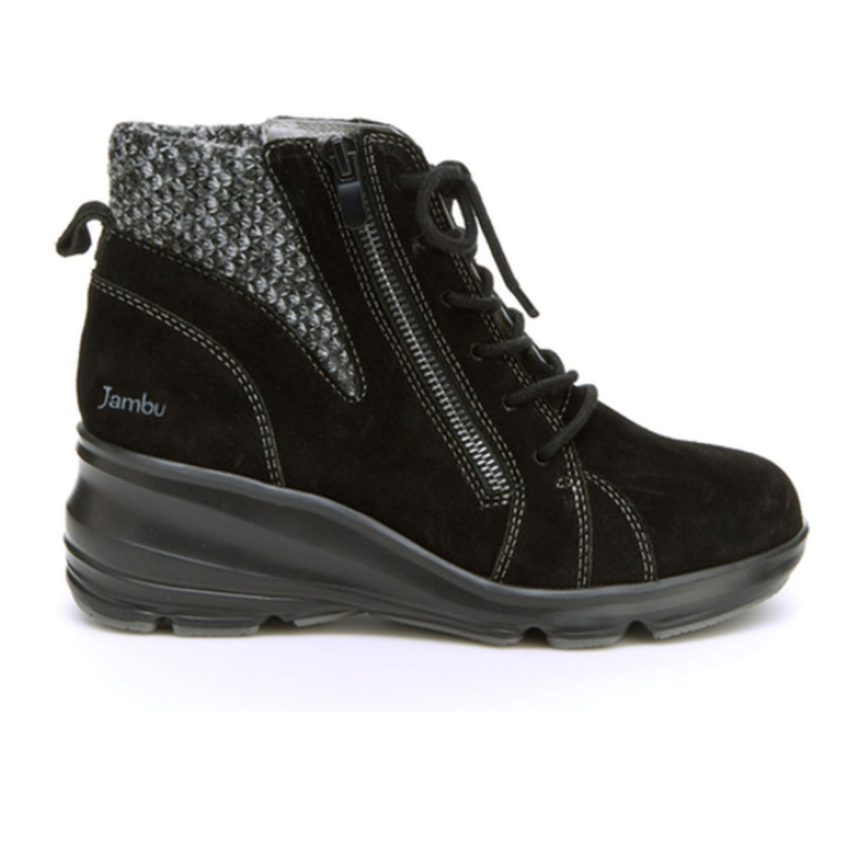 Jambu Stella Water Resistant Ankle Boot (Women) - Black Boots - Fashion - Wedge - The Heel Shoe Fitters