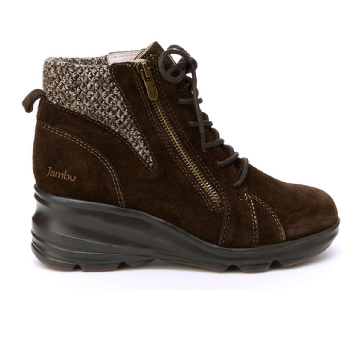 Jambu Stella Water Resistant Ankle Boot (Women) - Dark Brown Boots - Fashion - Wedge - The Heel Shoe Fitters