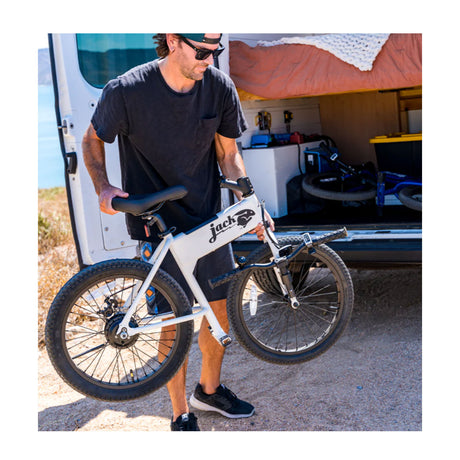 JackRabbit The Original Micro E-Bike  - White Outdoor - Transportation - The Heel Shoe Fitters