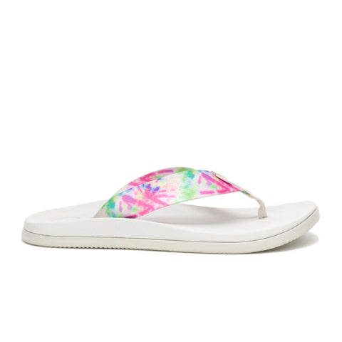 Chaco Chillos Flip (Women) - Light Tie Dye Sandal - Thong - The Heel Shoe Fitters