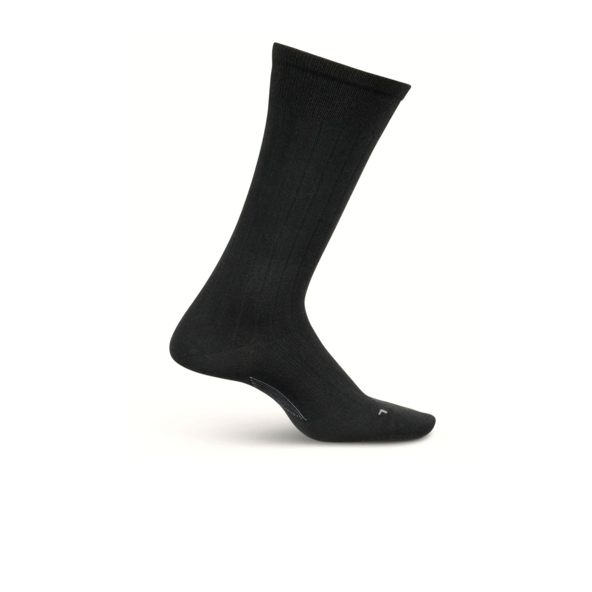 Feetures LM15001 Everyday Ultra Light Wide Rib Crew Sock (Men) - Black Accessories - Socks - Lifestyle - The Heel Shoe Fitters