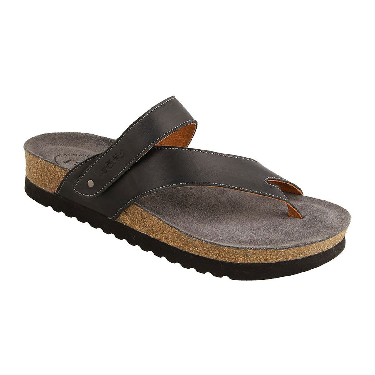 Taos Lola Sandal (Women) - Black Leather Sandal - Thong - The Heel Shoe Fitters