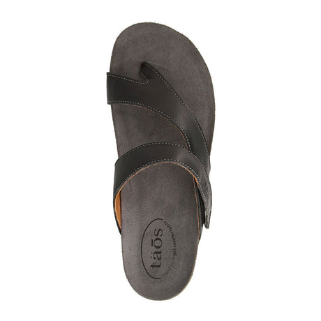 Taos Lola Thong Sandal (Women) - Black Leather Sandals - Thong - The Heel Shoe Fitters
