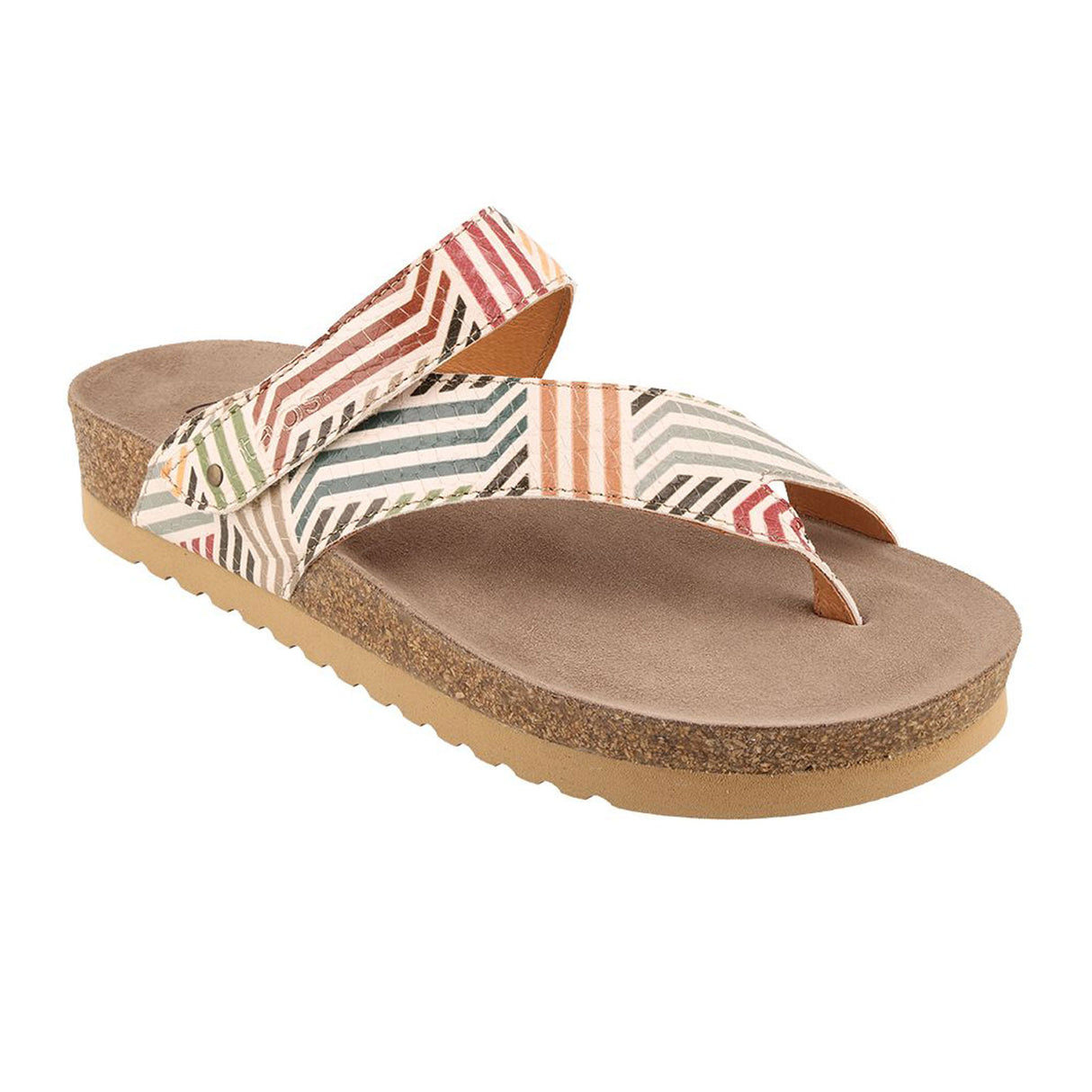 Taos Lola Sandal (Women) - Geometric Multi Sandal - Thong - The Heel Shoe Fitters