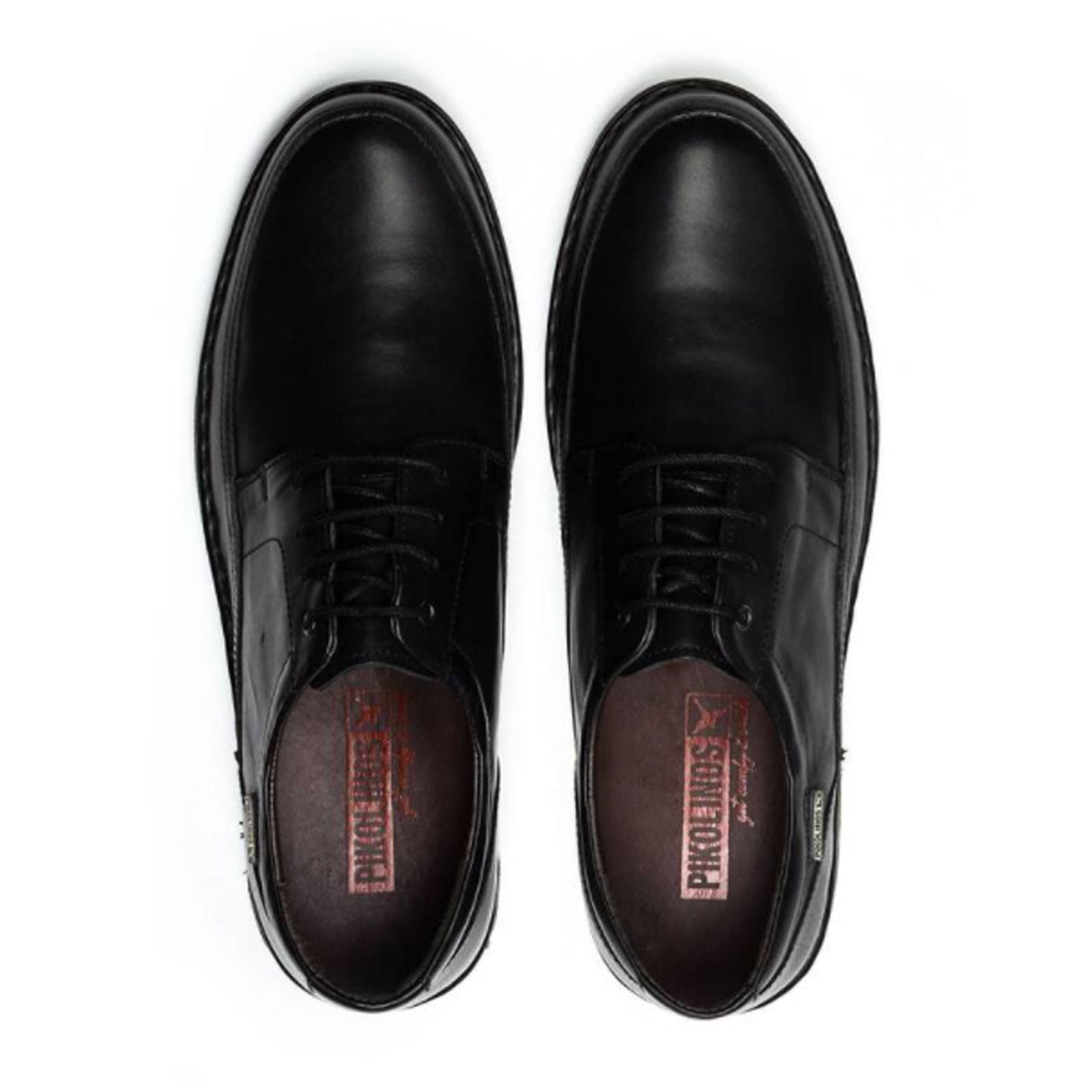 Pikolinos Bermeo M0M-4255 Lace Up (Men) - Black Leather Dress-Casual - Oxford - The Heel Shoe Fitters