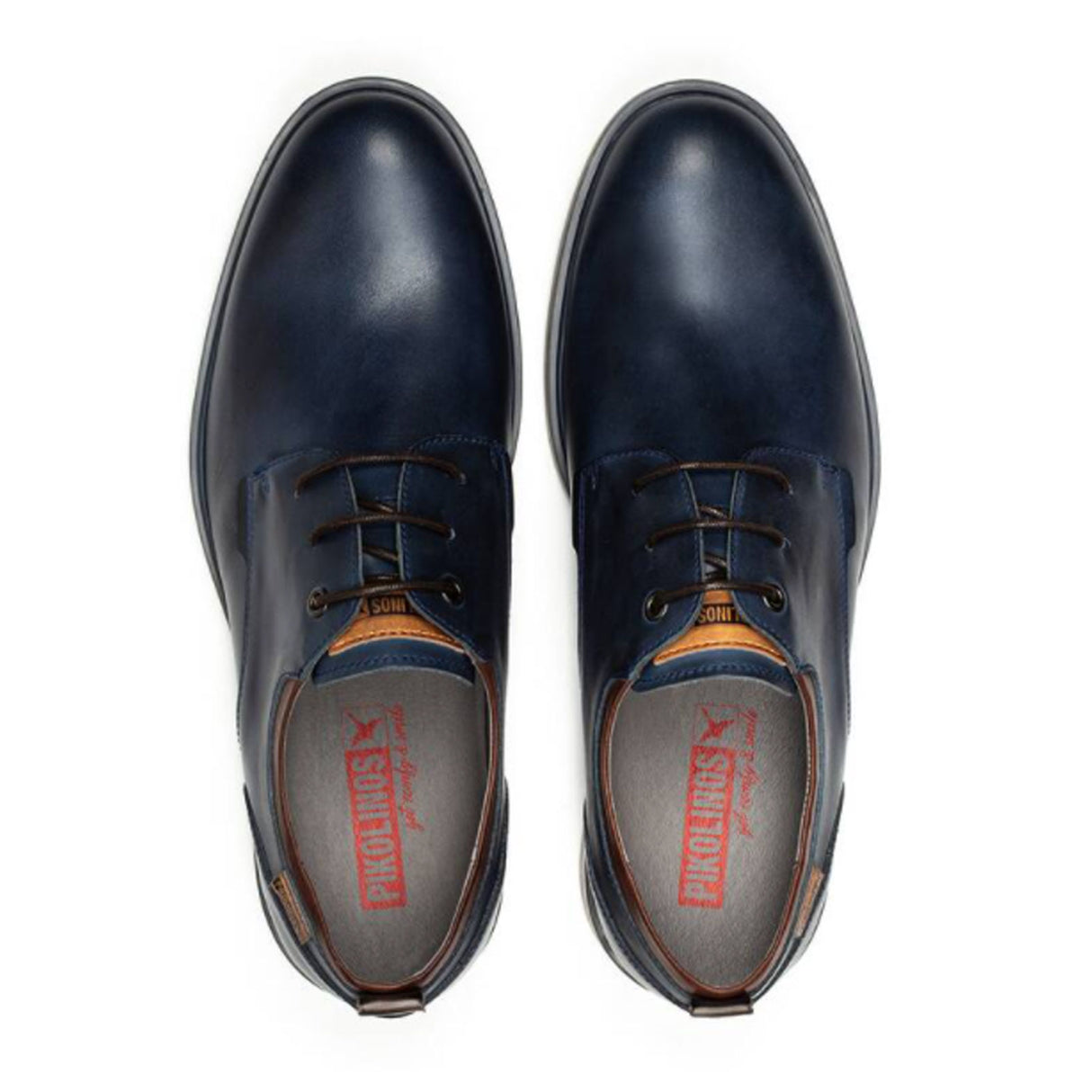 Pikolinos Corcega M2P-4325 Lace Up (Men) - Blue Leather Dress-Casual - Oxford - The Heel Shoe Fitters