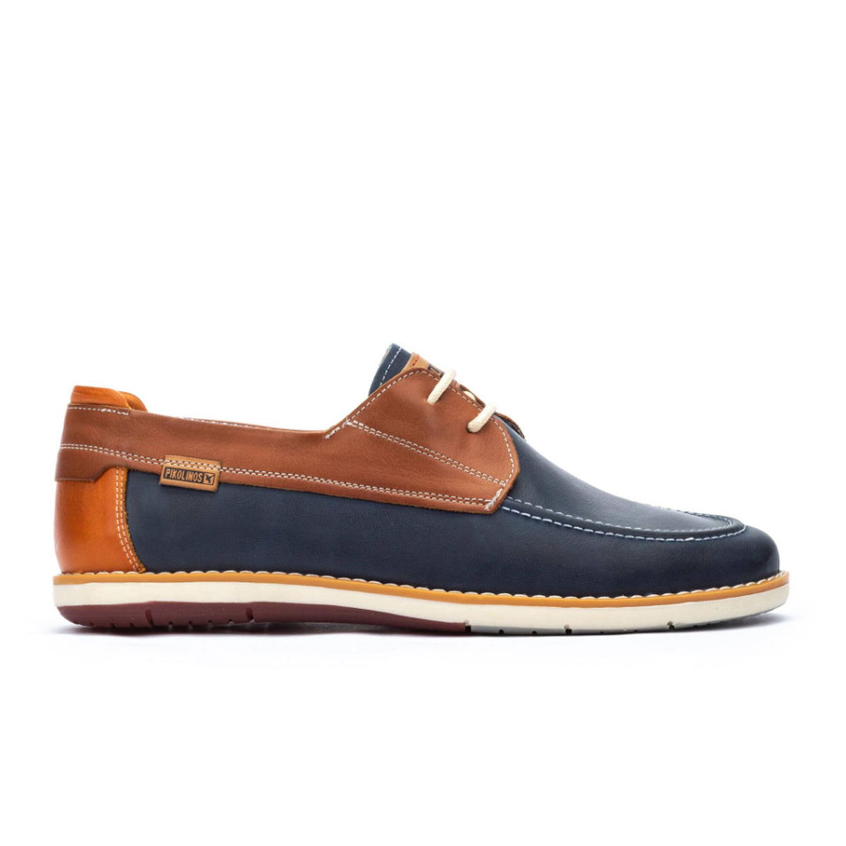 Pikolinos Jucar M4E-1035BFC1 Boat Shoe (Men) - Blue Leather Dress-Casual - Loafers - The Heel Shoe Fitters