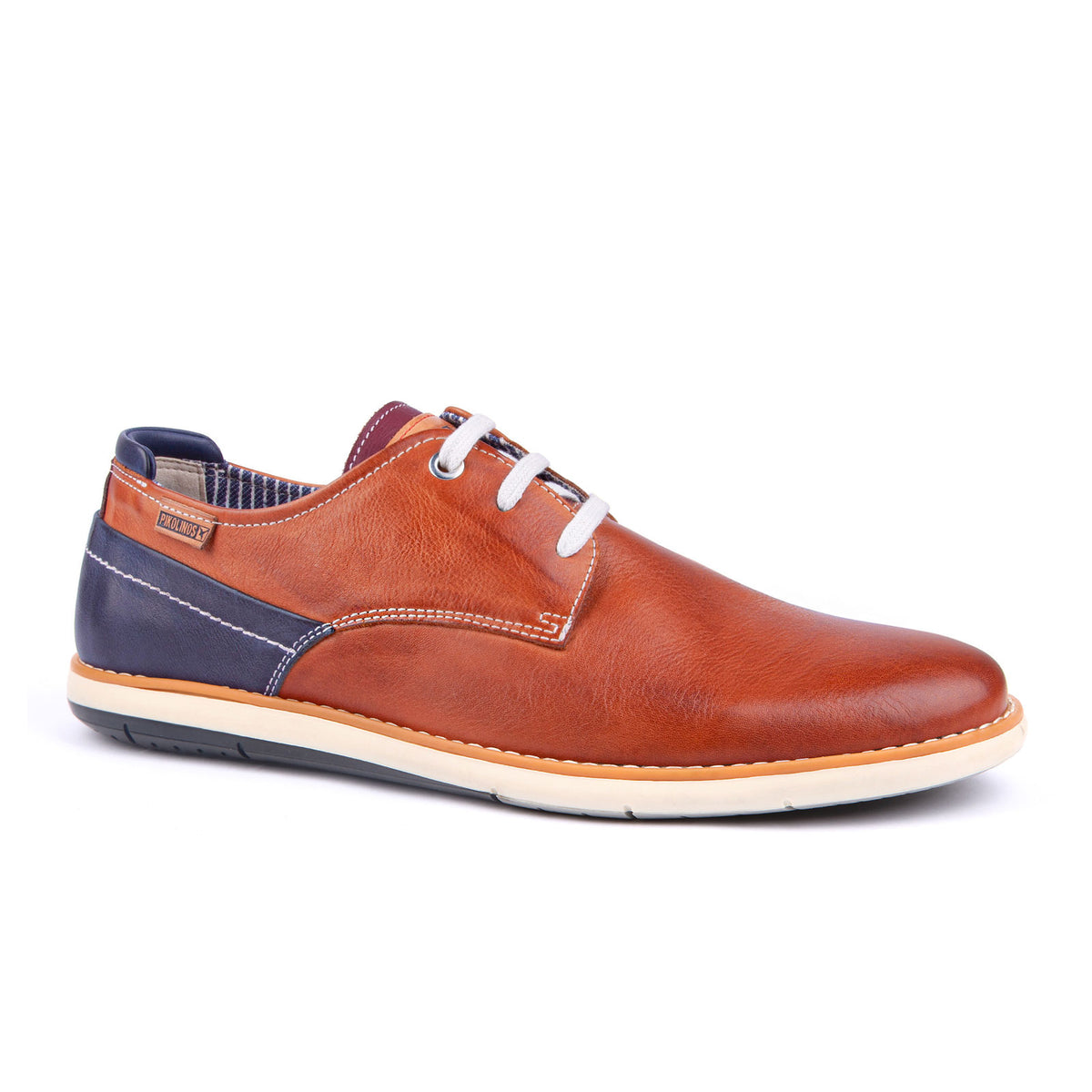 PIKOLINOS Jucar Derby Brown Leather Casual Dress Shoes Men Size 45 US 11.5 JUCAR_LACE_BRANDY_BLUE_HD.jpg main image 3