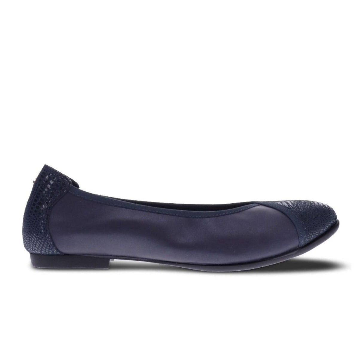Revere Nairobi Ballet Flat (Women) - Navy Lizard Dress-Casual - Flat - The Heel Shoe Fitters