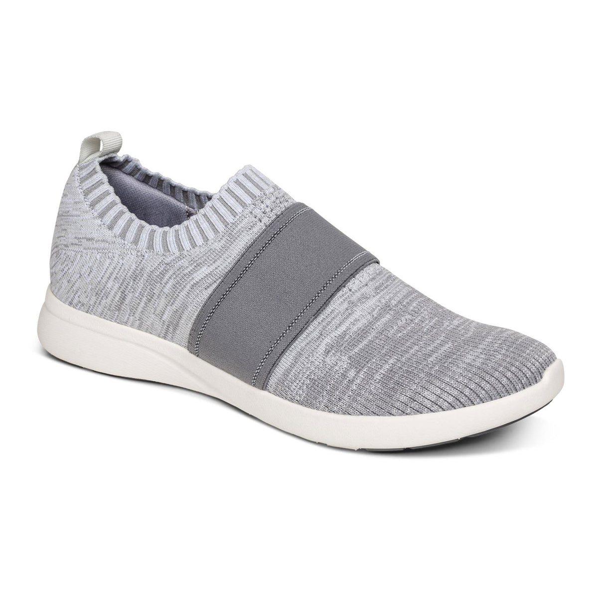 Aetrex Demi Slip On Sneaker (Women) - Grey Athletic - Casual - Lace Up - The Heel Shoe Fitters