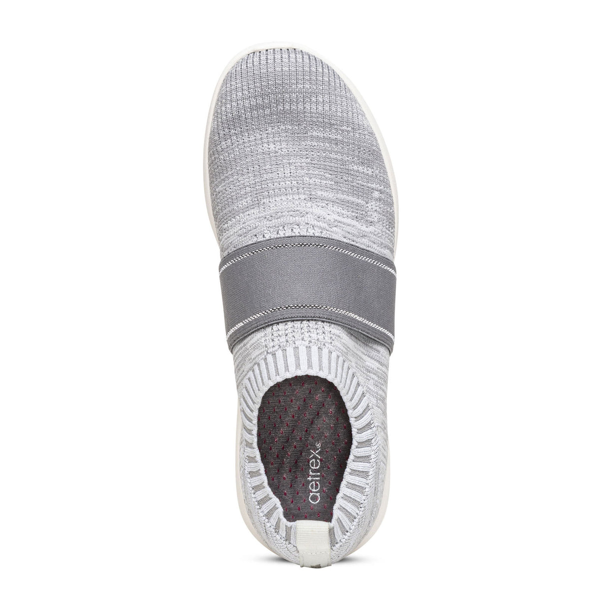 Aetrex Demi Slip On Sneaker (Women) - Grey Athletic - Casual - Lace Up - The Heel Shoe Fitters