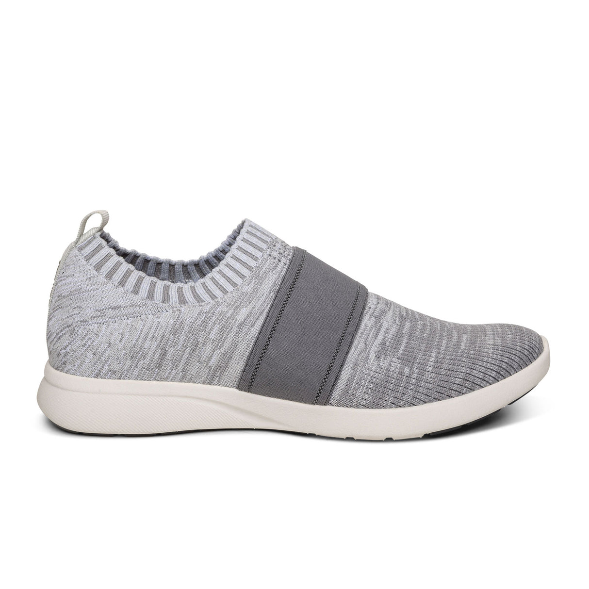 Aetrex Demi Slip On Sneaker (Women) - Grey Athletic - Casual - Lace Up - The Heel Shoe Fitters