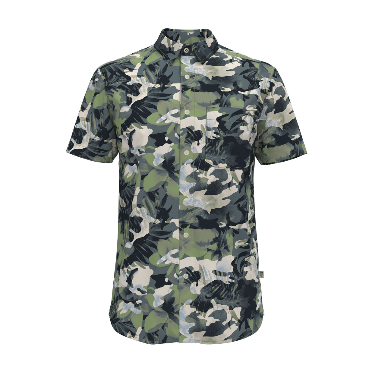 The North Face Baytrail Pattern Short Sleeve Shirt (Men) - Forest Shade Tropical Camo Apparel - Top - ShortSleeve - The Heel Shoe Fitters