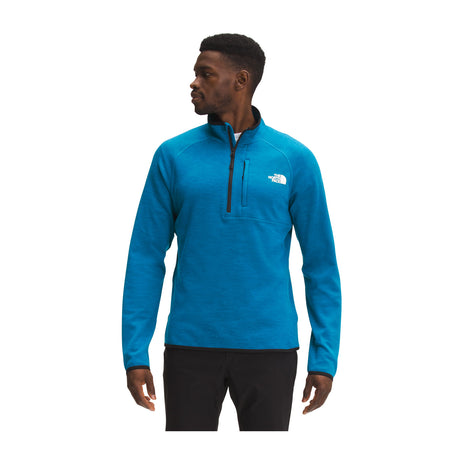 The North Face Canyonlands 1/2 Zip (Men) - Banff Blue Heather Apparel - Top - Long Sleeve - The Heel Shoe Fitters