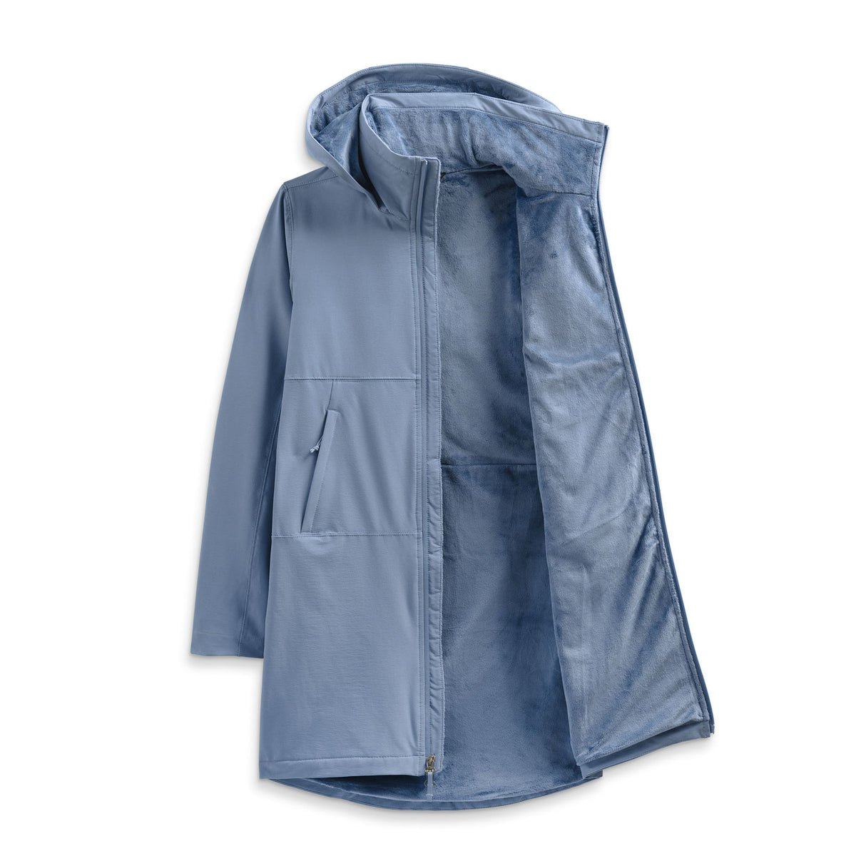 The North Face Shelbe Raschel Parka Length With Hood (Women) - Folk Blue Apparel - Jacket - Winter - The Heel Shoe Fitters