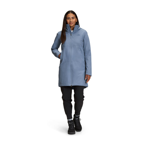 The North Face Shelbe Raschel Parka Length With Hood (Women) - Folk Blue Apparel - Jacket - Winter - The Heel Shoe Fitters