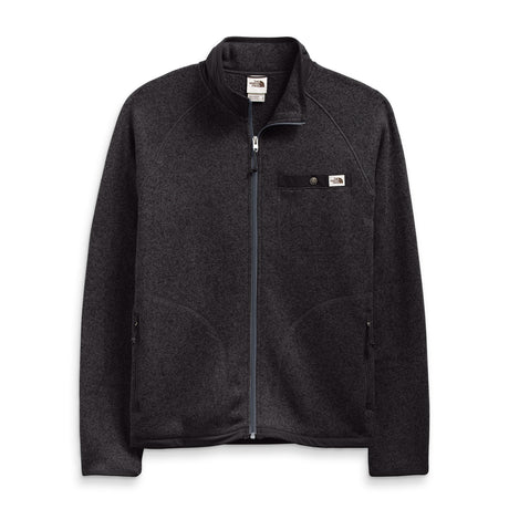The North Face Gordon Lyons Full Zip (Men) - TNF Black Heather Apparel - Top - Long Sleeve - The Heel Shoe Fitters