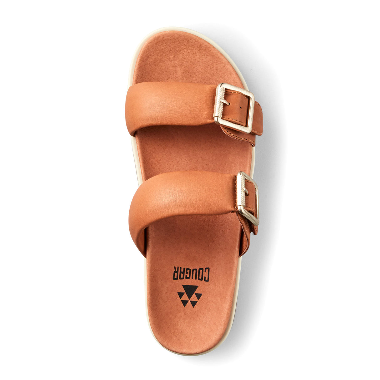 Cougar Nifty Slide Sandal (Women) - Cognac Sandal - Slide - The Heel Shoe Fitters
