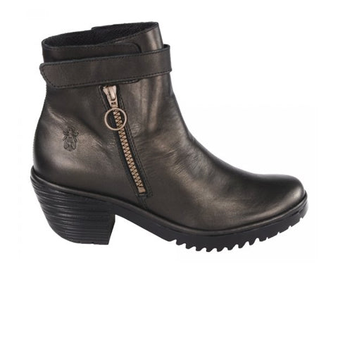 Fly London Went Heeled Ankle Boot (Women) - Bronze Boots - Fashion - Ankle Boot - The Heel Shoe Fitters