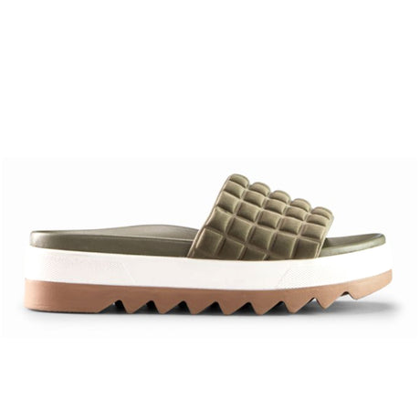 Cougar Perla (Women) - Olive Sandals - Slide - The Heel Shoe Fitters