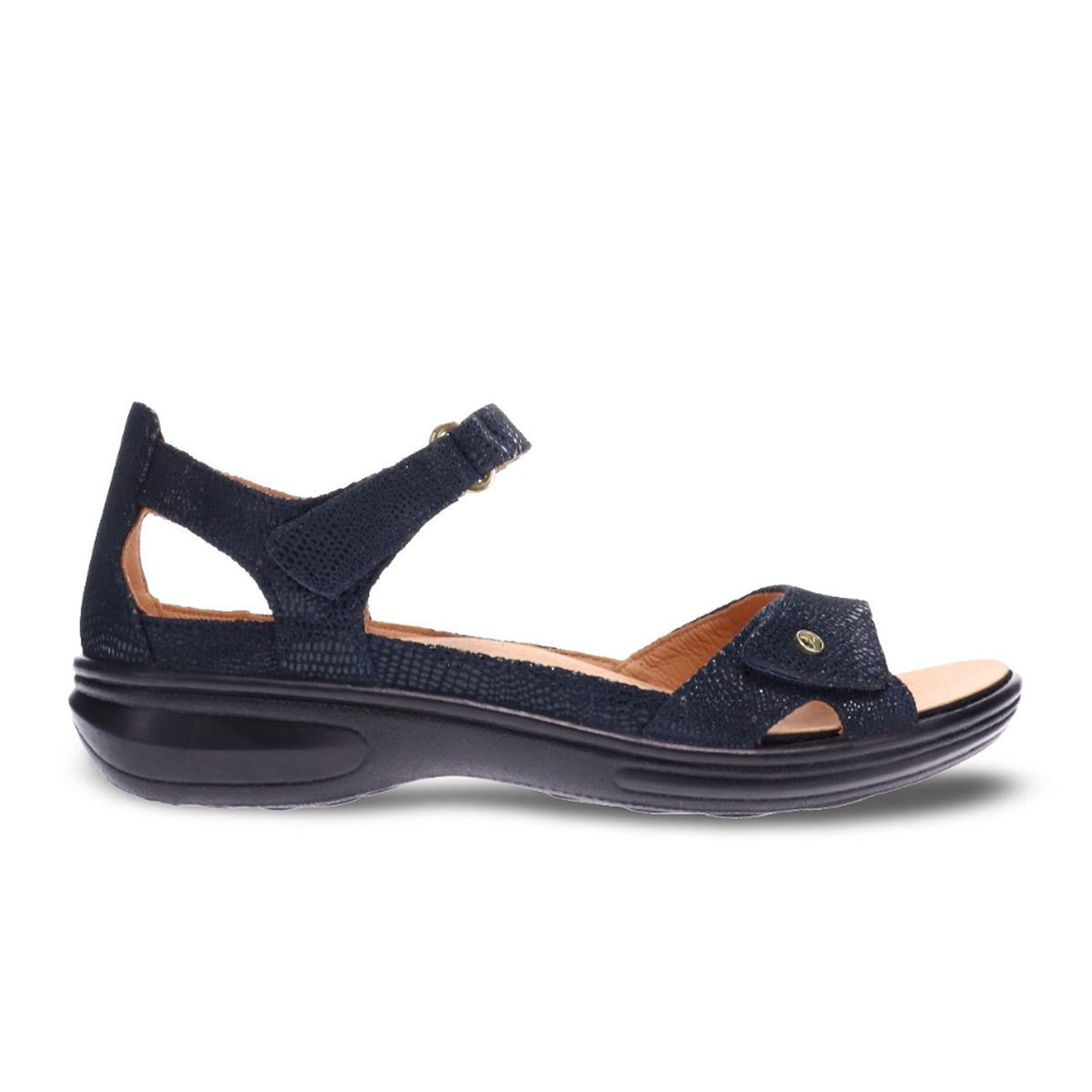 Revere Portofino Backstrap Sandal (Women) - Navy Lizard Sandal - Backstrap - The Heel Shoe Fitters