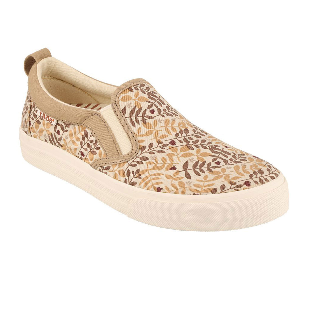 Taos Rubber Soul Slip On Sneaker (Women) - Tan Branch Multi Dress-Casual - Slip On - The Heel Shoe Fitters