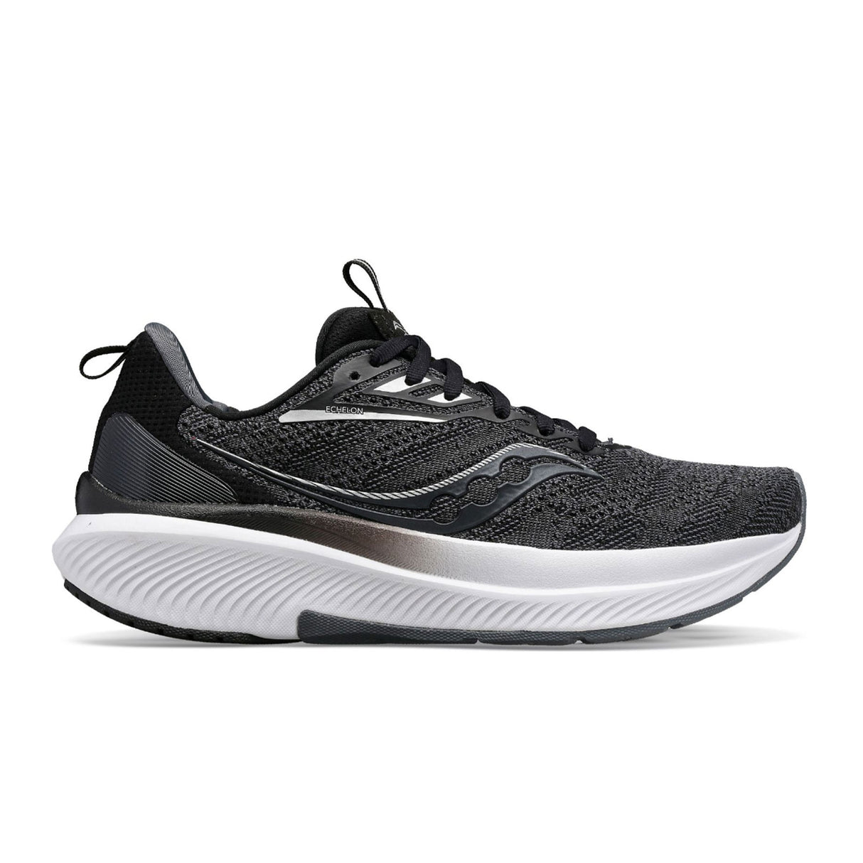 Saucony Echelon 9 Extra Wide Running Shoe (Women) - Black/White Athletic - Road - The Heel Shoe Fitters