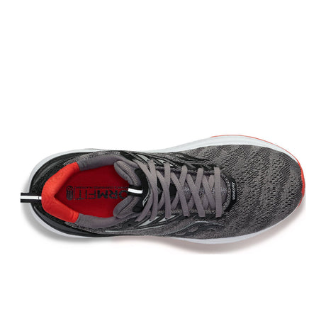 Saucony Echelon 9 Running Shoe (Men) - Charcoal/Red Sky Athletic - Running - The Heel Shoe Fitters