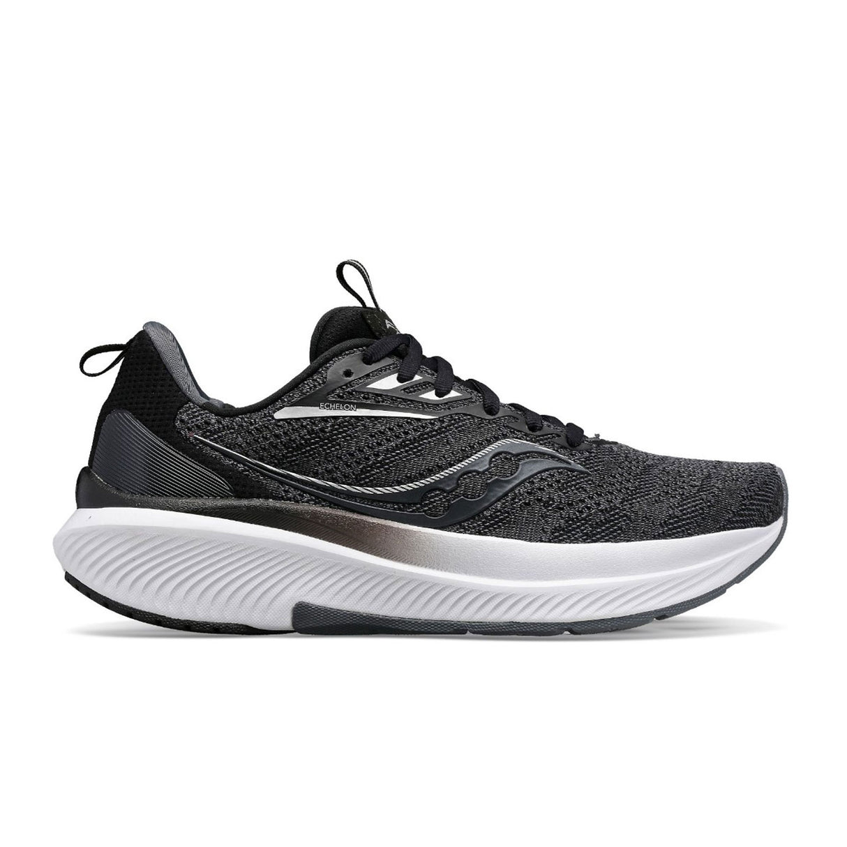 Saucony Echelon 9 Extra Wide Running Shoe (Men) - Black/White Athletic - Running - The Heel Shoe Fitters