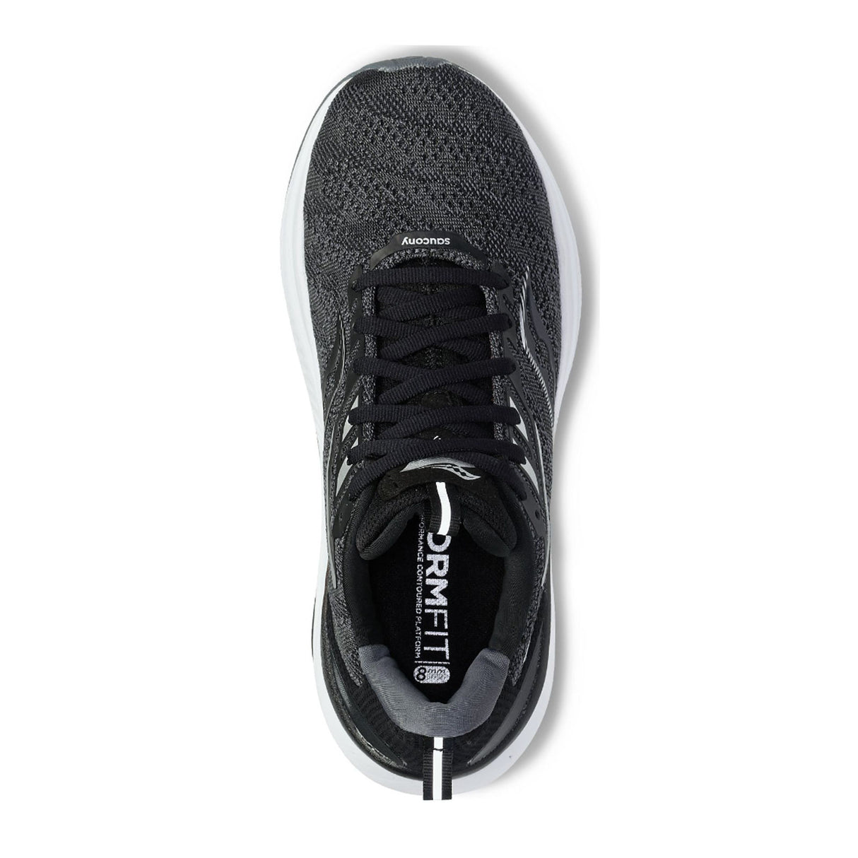 Saucony Echelon 9 Extra Wide Running Shoe (Men) - Black/White Athletic - Running - The Heel Shoe Fitters