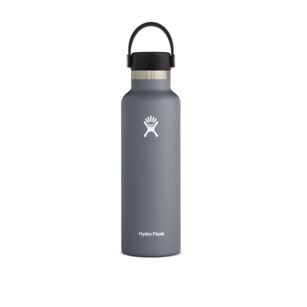 HydroFlask Standard Mouth Water Bottle with Flex Cap 21 oz - Stone Grey Accessories - Drinkware - The Heel Shoe Fitters