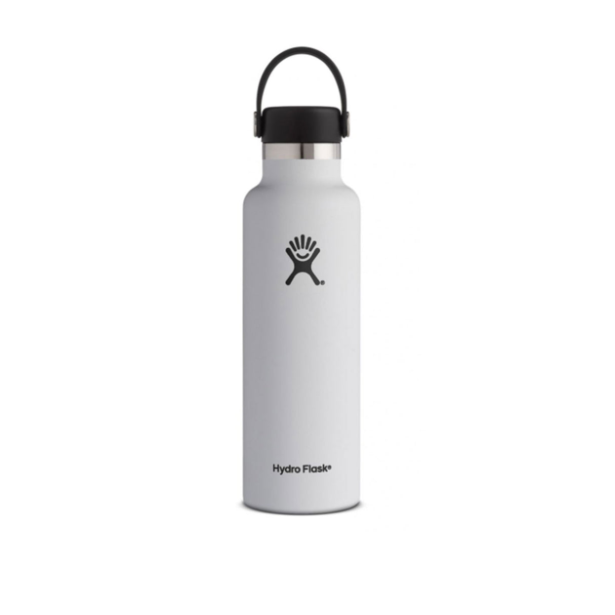 HydroFlask Standard Mouth Water Bottle with Flex Cap 21 oz - White Accessories - Drinkware - The Heel Shoe Fitters