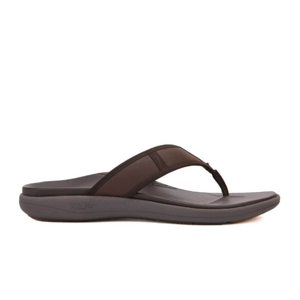 Strole Vibe Sandal (Men) - Dark Brown Sandal - Thong - The Heel Shoe Fitters